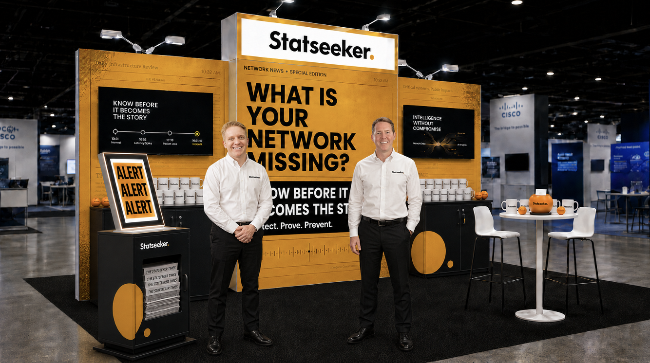 Statseeker booth at Cisco Live Melbourne